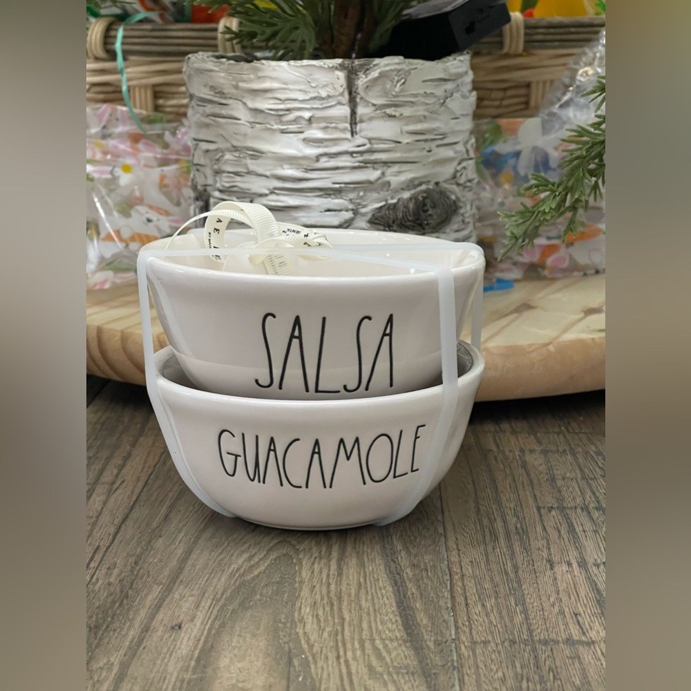 NEW w/Tags Rae Dunn SALSA GUACAMOLE Serving Bowl Set 🥑🌮